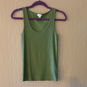 J. Crew Olive Green Tank Top XS